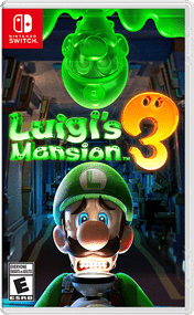 Cover of the Luigi's Mansion 3 game on Nintendo Switch.